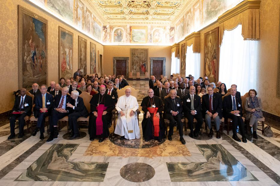 Pope Francis met with participants in the Plenary Assembly of the Pontifical Academy of Sciences at the Vatican on Nov. 12, 2018.