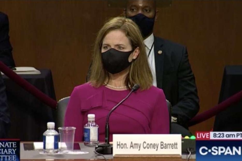 Judge Amy Coney Barrett begins her Senate confirmation hearing on October 12, 2020.