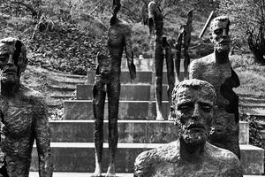 The Memorial to the Victims of Communism in Prague, Czech Republic, by sculptor Olbram Zoubek