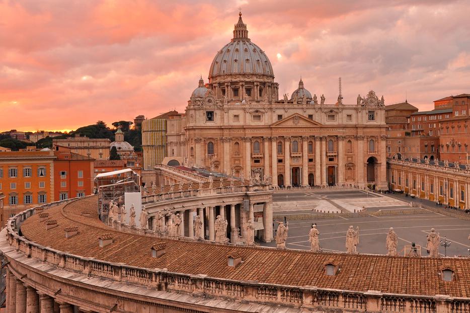 Saint Peters Square and Basilica.