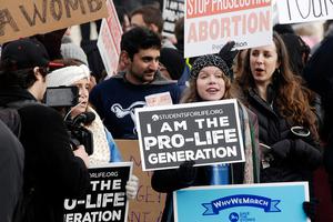 Pro-life community protesting abortion in Washington, D.C.