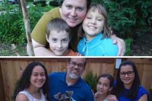 Catholic mothers like Catherine Deavel (top)  and Carla Bretón (lower right) have been leaning in to their faith, finding patience and perspective amid family life.