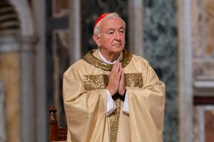 Cardinal Vincent Nichols, Archbishop of Westminster, celebrated a Mass of Thanksgiving for the canonization of St. John Henry Newman at the Basilica of St. John Lateran in Rome on Oct. 14, 2019.