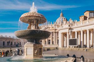 Saint Peter's Basilica in St. Peter's Square.