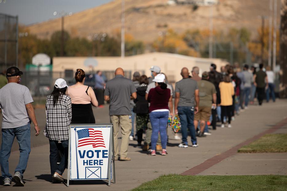 Voters in the State of Nevada go to the polls on Election Day 2020. Washoe County, Nevada is a battleground county in a battleground, swing state.