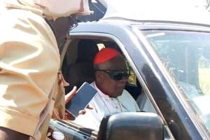 Cardinal Christian Tumi, pictured after his liberation on Nov. 6, 2020.