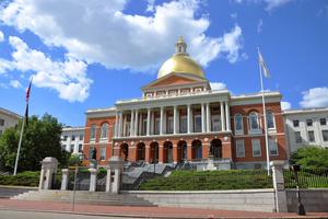 Massachusetts Statehouse in Boston's Beacon Hill.