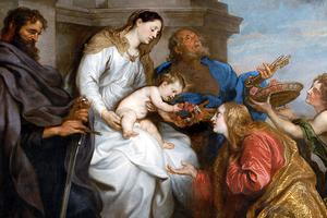 Anthony van Dyck, “The Coronation of Saint Rosalia,” 1629