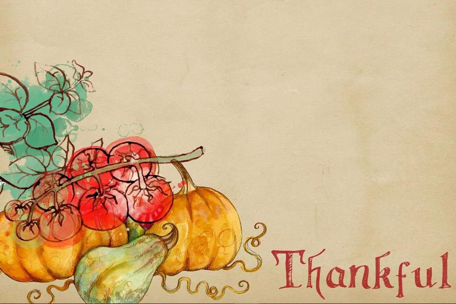 Thankfulness is celebrated on TV in the coming days.