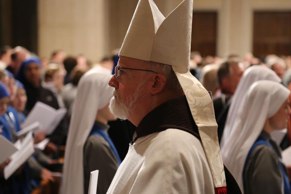 Cardinal Sean O'Malley of Boston attended the Mass for Life at the Basilica of the National Shrine of the Immaculate Conception on Jan. 23, 2020.