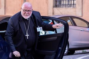 Cardinal Reinhard Marx arrives for the afternoon session of the Amazon Synod at the Vatican, October 8, 2019.