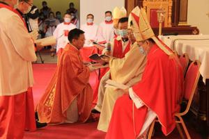The episcopal ordination of Thomas Chen Tianhao in Qingdao Cathedral, China, on Nov. 23, 2020.