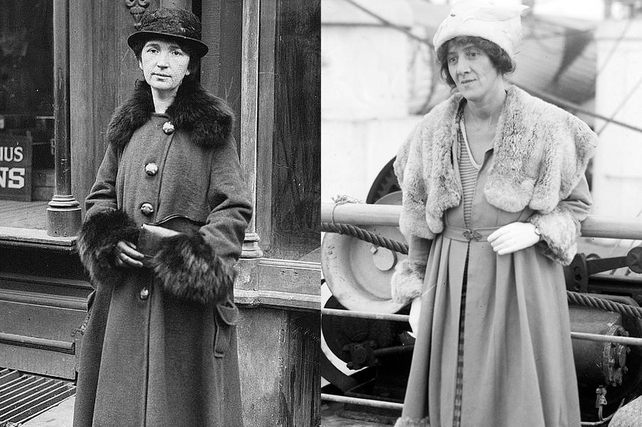 LEFT: Margaret Sanger in 1917. RIGHT: Marie Stopes in 1900.