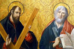 Fernando Gallego [1440-1507], “St. Andrew and St. Peter”