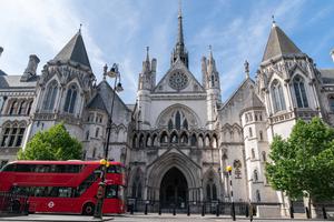 Royal Courts of Justice in London, England.