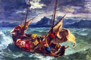 Eugène Delacroix, “Christ on the Sea of Galilee,” 1854
