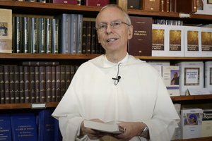 Father François-Marie Dermine, an exorcist, speaks at the Meeting of Rimini in 2015. His new book explains the devil’s existence and his activity.