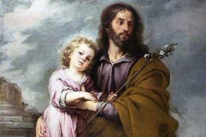 Bartolomé Esteban Murillo, “San José y el Niño,” c. 1665