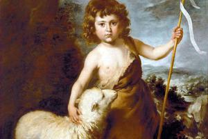 Workshop of Bartolomé Esteban Murillo, “John the Baptist as a Child,” c. 1650