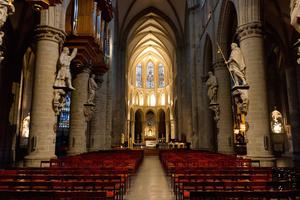 St. Michael and St. Gudula Cathedral in Brussels, Belgium, will not have public Christmas Masses this year; public celebrations have been eliminated due to the pandemic.
