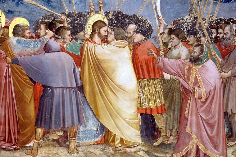 Giotto, “The Kiss of Judas,” c. 1305