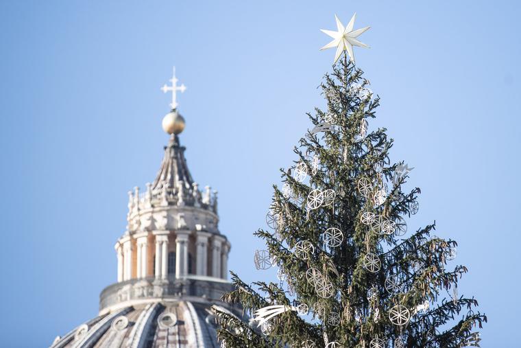 The lighting of the Vatican Christmas tree was held Dec. 11.