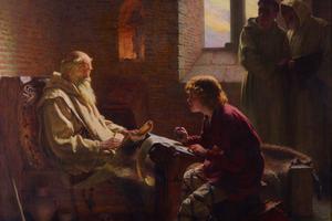 James Doyle Penrose [1862-1932], “The Venerable Bede Translates John”