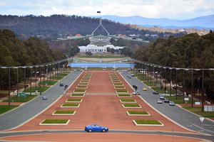 The Australian Parliament House in Canberra