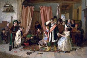 Charles Hunt, “Children Acting the ‘Play Scene’ from ‘Hamlet’ (Act III, Scene 2),” 1863