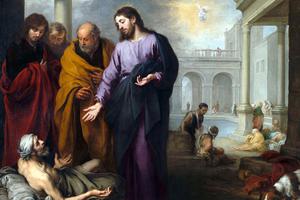 Bartolomé Esteban Murillo, “Christ Healing the Paralytic at the Pool of Bethesda,” c. 1668