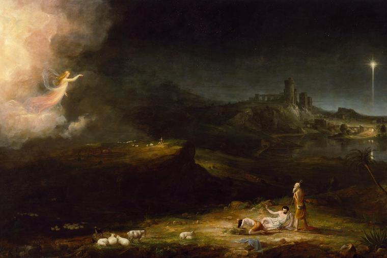 Thomas Cole, “The Angel Appearing to the Shepherds,” 1834