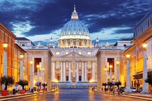 St. Peter's Basilica inside Vatican City.
