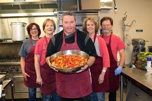 Chef Michael Fusco and his kitchen crew