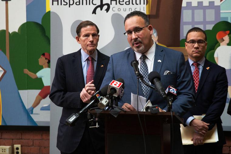 President Joe Biden's pick for Education Secretary, Miguel Cardona.