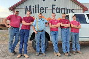 The Miller family, from left to right: Ben, Zachary, Wayne (Ben’s father), Josh, Luke and Caleb.