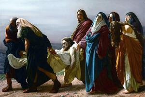 Antonio Ciseri, “The Carrying of Christ’s Body to the Sepulcher,” 1883
