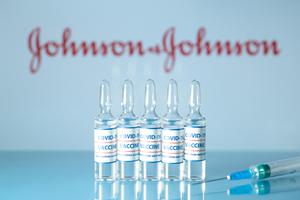 Vials of the COVID-19 vaccine created by Johnson and Johnson.