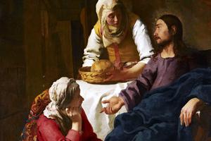 Johannes Vermeer, “Christ in the House of Martha and Mary,” ca. 1655