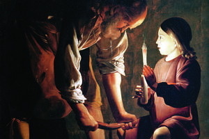 GEORGES DE LA TOUR, ‘ST. JOSEPH THE CARPENTER,’ C. 1640