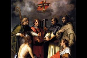 Andrea del Sarto, “The Disputation on the Trinity,” ca. 1517