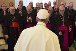 Pope Francis meets the German Bishops' Conference, 2019.