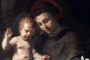 Guercino, “St. Anthony of Padua with the Infant Christ,” 1656