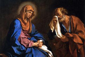 Guercino, “St. Peter Weeping Before the Virgin,” 1647