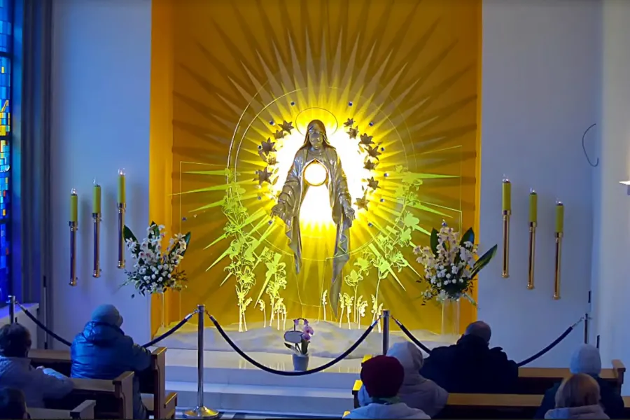 The perpetual adoration chapel in Niepokalanów, Poland.