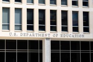 The U.S. Department of Education building stands in Washington, D.C., on Aug. 17, 2020.