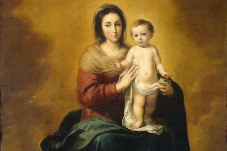 ‘Madonna in the Clouds’ by Bartolome Esteban Murillo,1655 to 1660