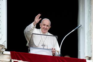 Pope Francis gave his Sunday Regina Caeli address and blessing from the window of the Vatican’s apostolic palace to pilgrims in St. Peter’s Square on May 2nd, 2021.