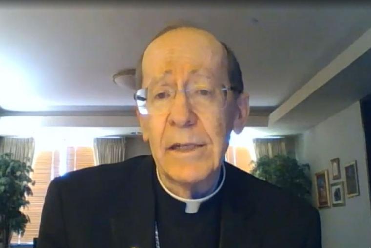 Bishop Thomas Olmsted speaks via Skype on the May 13 episode of ‘EWTN Pro-Life Weekly.’ He said it is his ‘duty’ as a bishop to discuss proper reception of the Eucharist.