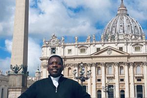Sudanese priest Charles Mbikoyo.