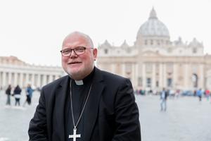 Cardinal Reinhard Marx of Germany in St. Peter's Square on October 27, 2017.